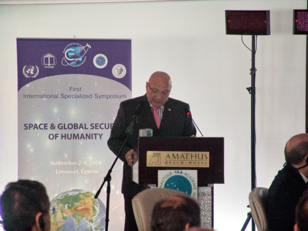 Международный специализированный симпозиум «Космос и глобальная безопасность человечества». Лимасол, Республика Кипр