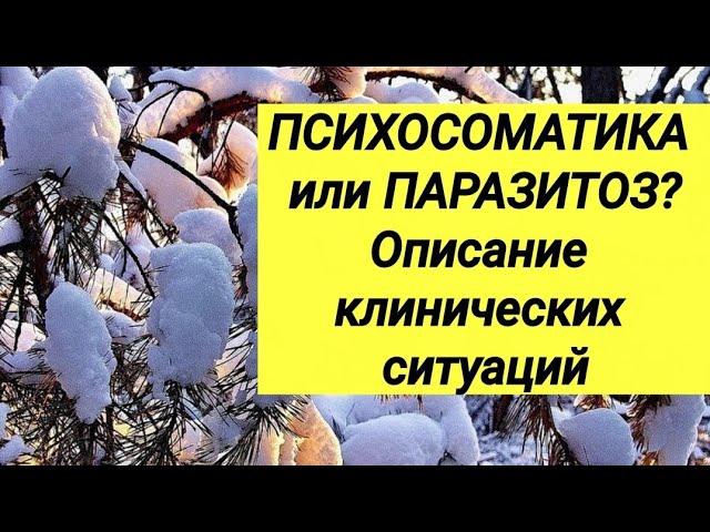 ПСИХОСОМАТИКА или ПАРАЗИТОЗ ❔ Примеры клинических случаев советских врачей ⚕