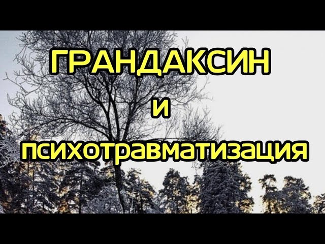 ГРАНДАКСИН и факторы психотравматизации при неврозе ⚕ Опыт врача 👌