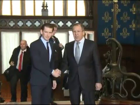 Sergey Lavrov and Sebastian Kurz | С.Лавров и C.Курц