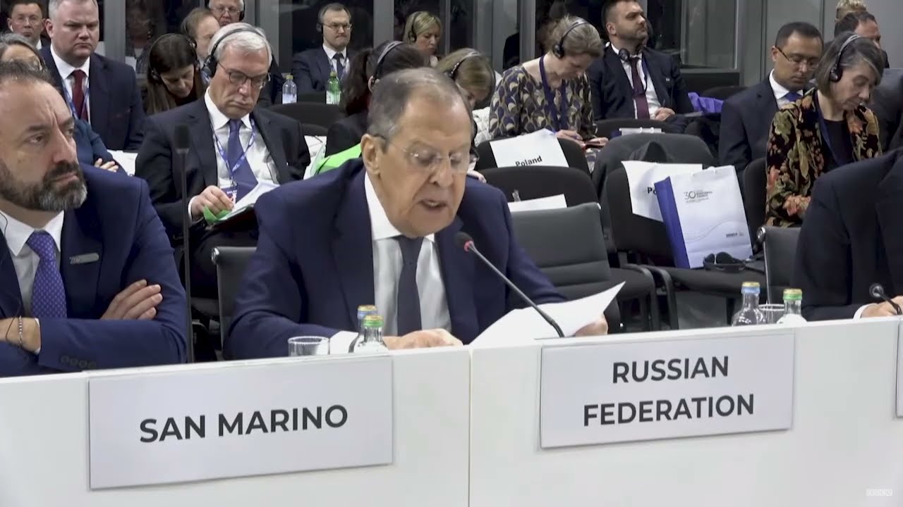 Выступление С.Лаврова в ходе заседания СМИД ОБСЕ, Скопье, 30 ноября 2023 года