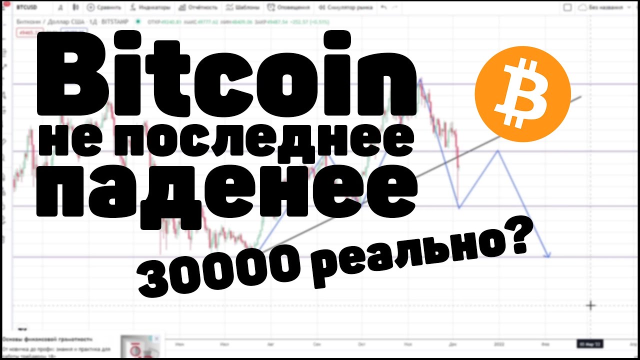 Биткоин: это не последнее падение, цель 30000 долларов. Курс биткоина. Bitcoin: not the last drop