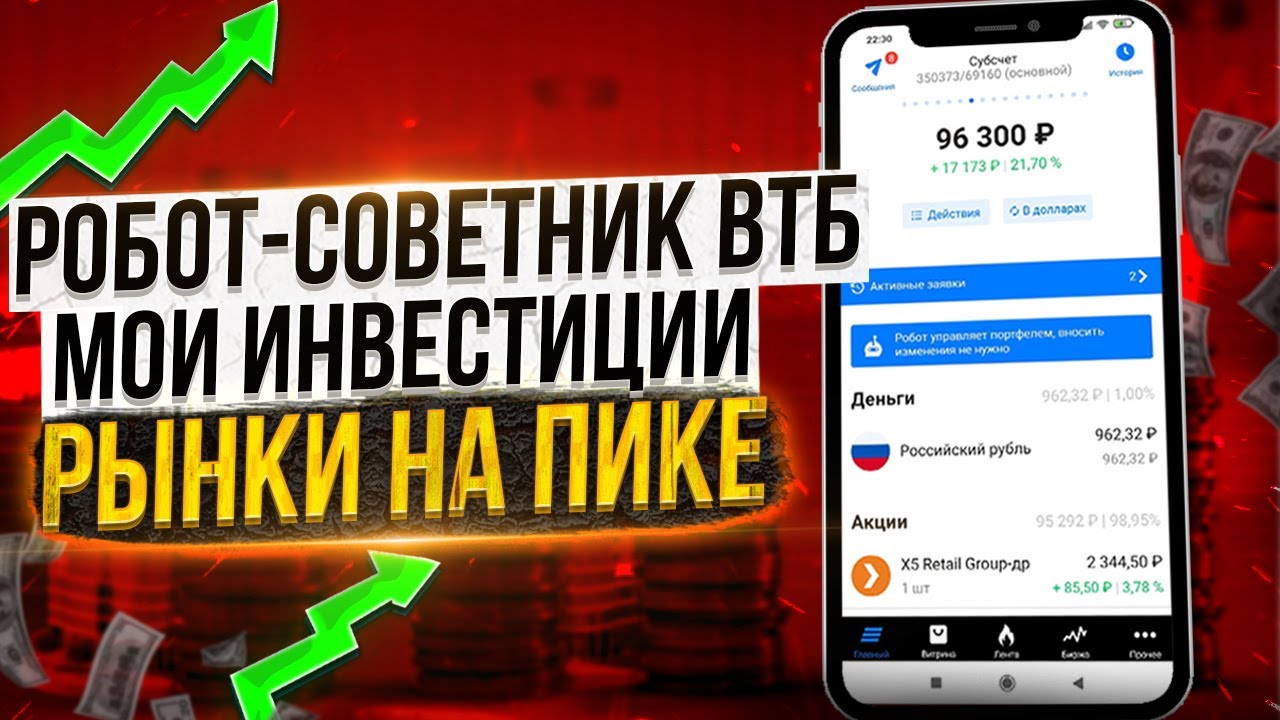 ВТБ мои инвестиции: РОБОТ — СОВЕТНИК ВТБ | Рынки на пике!!!